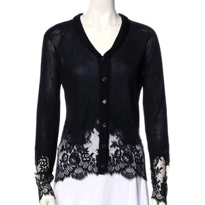Moschino Couture Black Lace Cardigan